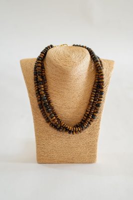 3 Stack Tiger Eye Necklace