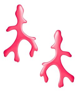 Small Acrylic Coral Earrings