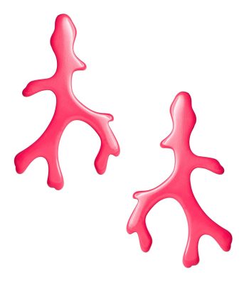 Small Acrylic Coral Earrings