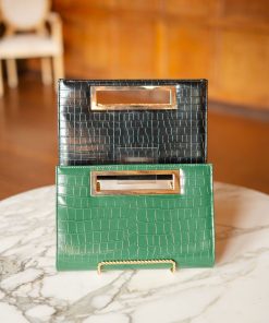 Chloe Croc Clutch