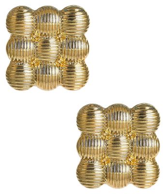 Ava - Statement Stud Earring - 18k Plated