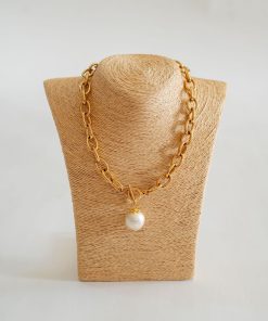 Betty Cotton Pearl Chain Necklace