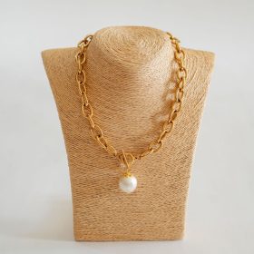 Betty Cotton Pearl Chain Necklace
