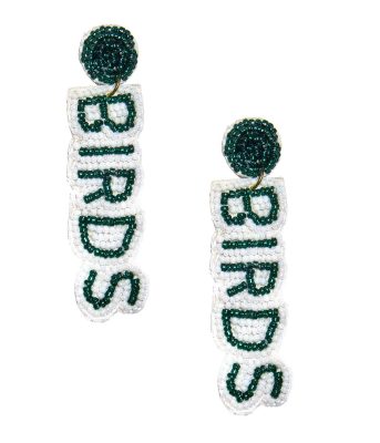 BIRDS Drop  - Fabric Backed Earrings