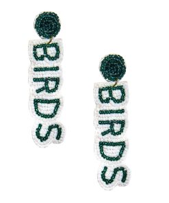 Eagles Drop  - Fabric Backed Earrings