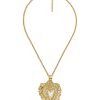 Bleeding Heart Charm Necklace - 18k Plated Necklace
