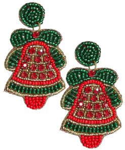 Christmas Bell Beaded Christmas Earring