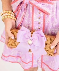 Colette - Fluffy Bow - Pearl Drop