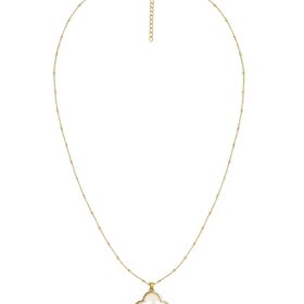 Dakota Clover Necklace - 18k Plated- Mother of Pearl-Kristin Kennedy Collection