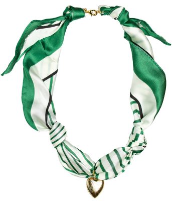 Effie Green Scarf Necklace