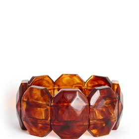 Esme Acrylic Stretchy Cuff Bracelet