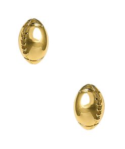 Football Stud Earring - 18k Gold Plated