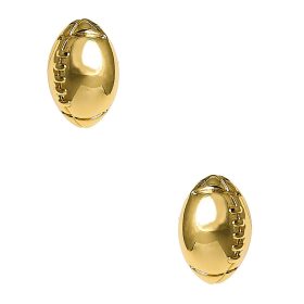 Football Stud Earring - 18k Gold Plated