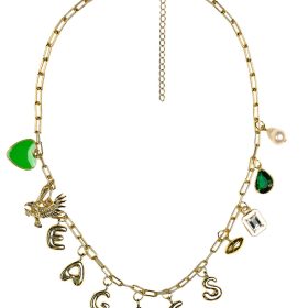 Gameday Charm Necklace - 18k Gold Plated