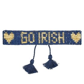 Go Irish- Sparkle - Flat Adjustable Beaded Bracelet