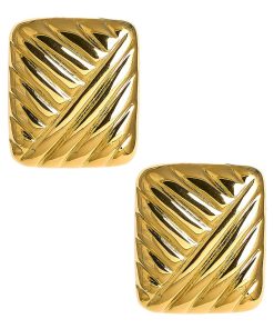 Griffith - Puffy 18k Plated Gold Statement Earring - Meeghan Mullin Collection