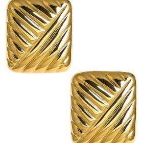 Griffith - Puffy 18k Plated Gold Statement Earring - Meeghan Mullin Collection