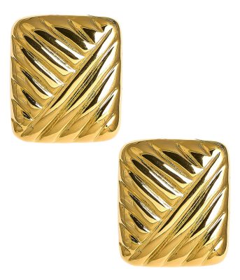 Griffith - Puffy 18k Plated Gold Statement Earring - Meeghan Mullin Collection