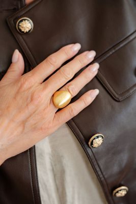 Gwyneth Ring - Brushed Gold - 18k Plated