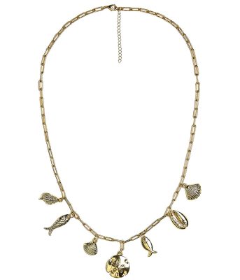 Harbour Charm Necklace - 18k Gold Plated - Belle of the Ball Collection