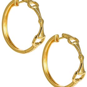 Horsebit Huggie Hoop