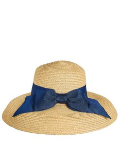 Julie Hat - Packable Straw Hat With Bow