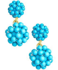 Kate Cluster Earring - Turquoise - Belle of the Ball Collection