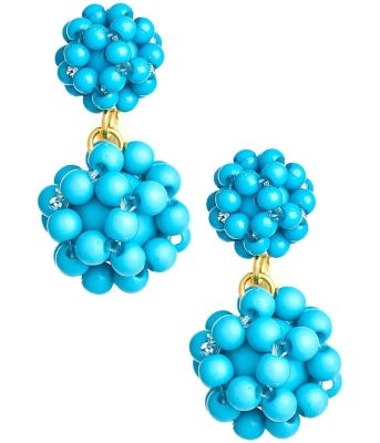 Kate Cluster Earring - Turquoise - Belle of the Ball Collection