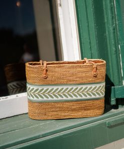 Large Charlotte - Sage/Green Leaf Layer