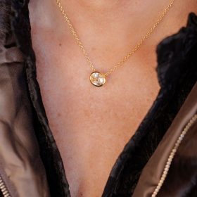 Large Oval Bezel Necklace