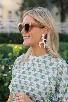 Acrylic Coral Earring - Florida Friends