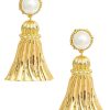 Annie Tassel - Pearl Earring