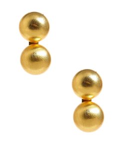 Belle Stud - Brushed Gold - Belle of the Ball