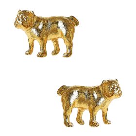 Bulldog Stud - Gold Earring