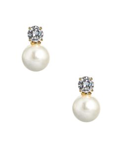 Carolyn - Big Rhinestone and Pearl Stud - Belle of the Ball