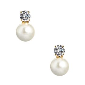 Carolyn - Big Rhinestone and Pearl Stud - Belle of the Ball