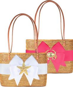 Charlotte Large - Fluffy Bow - Gold Charm