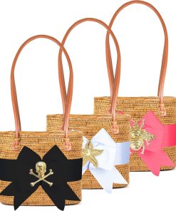 Medium Charlotte  - Fluffy Bow - Gold Charm