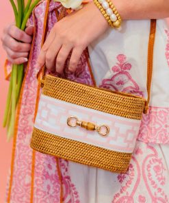 Charlotte Small - Pink Window Pane - Bamboo Toggle
