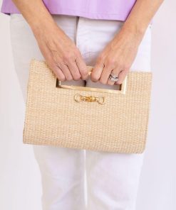 Chloe Clutch -  Bamboo Toggle