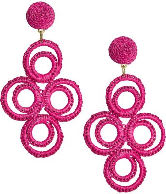 Chloe Raffia  - Drop Earring