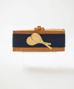 Colette - Navy Band with Double Tennis Racket