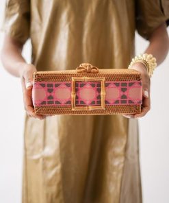 Colette - Pink Shanghai Band with Bamboo Buckle