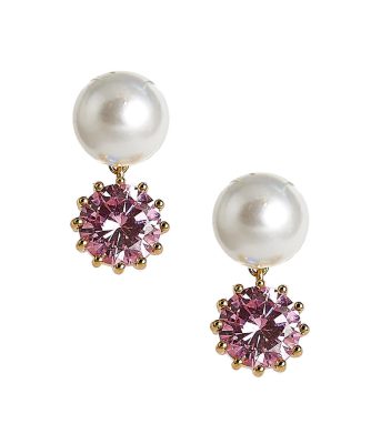 Crawley - Pearl and Rhinestone Earrings - Amy Littleson Collection