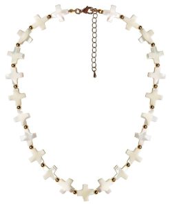 Diana Necklace - All Cross Pearl
