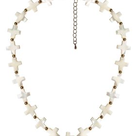 Diana Necklace - All Cross Pearl