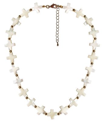 Diana Necklace - All Cross Pearl