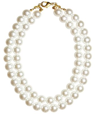 Double Birdie - Pearl  Statement Necklace