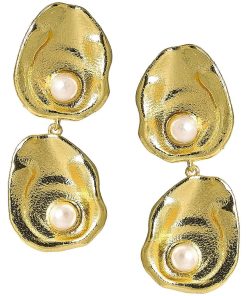 Double Oyster Earring