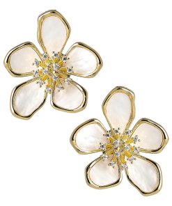Elinore Mother of Pearl Floral Earring
